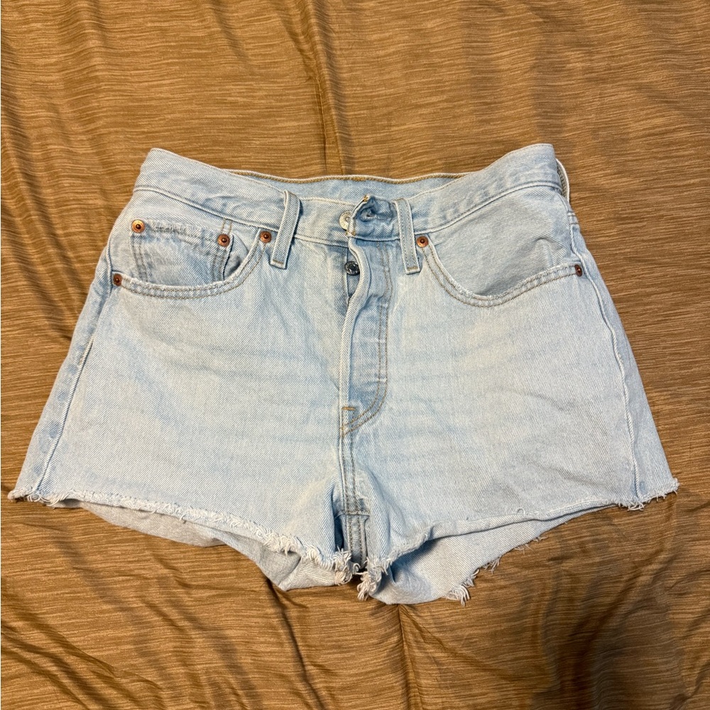 Levi’s Light Wash 501 Shorts